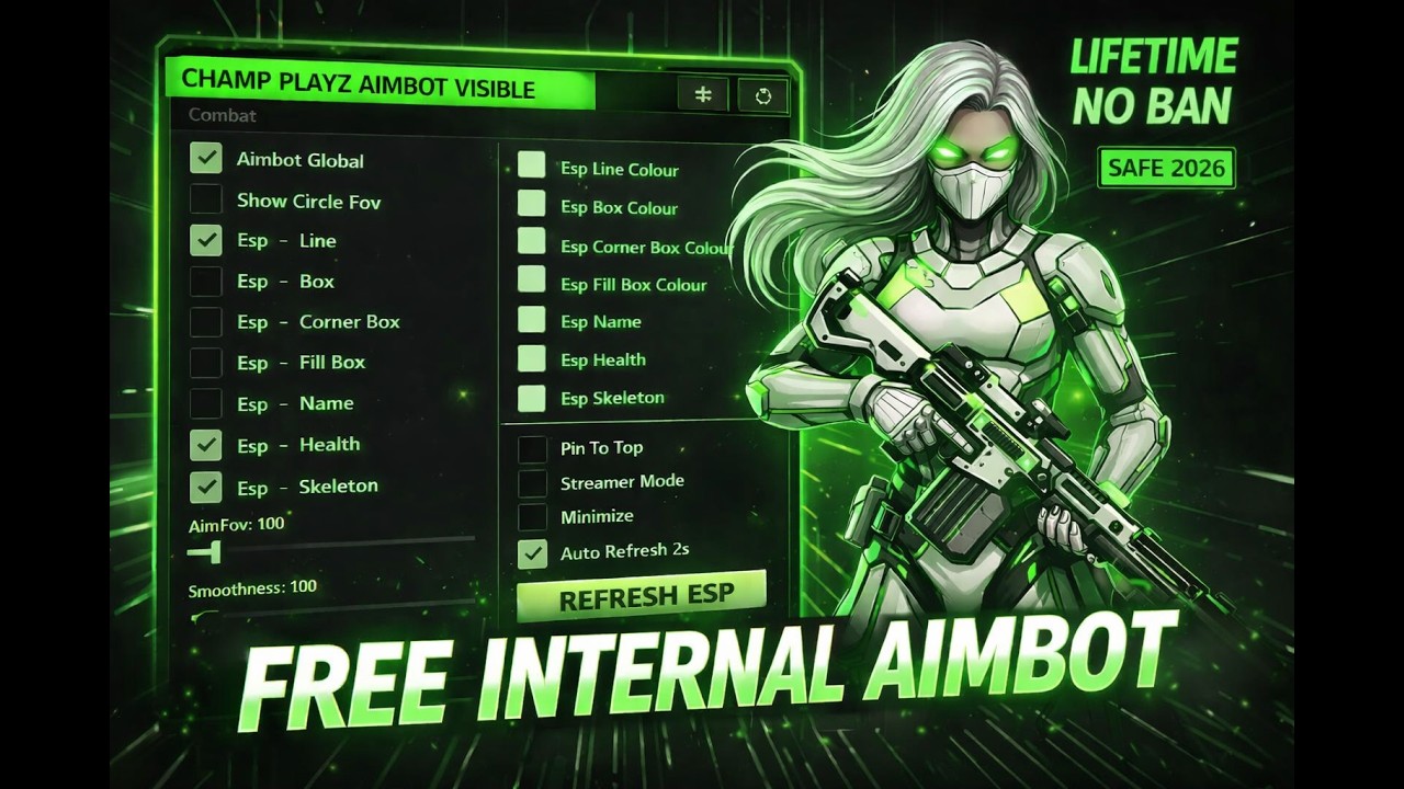 FREE AIMKILL OB52 💻FREE FIRE PC PANEL🎯 AIMKILL DOWN + FLY + TELEPORT ANYWHERE | 100% BRUTAL PANEL