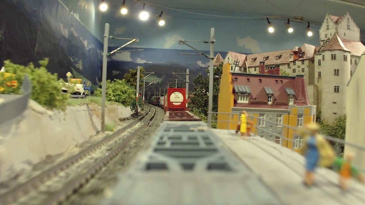 Salzbruck, Spur N, Lokführersicht Nachschub, Tauernbahn