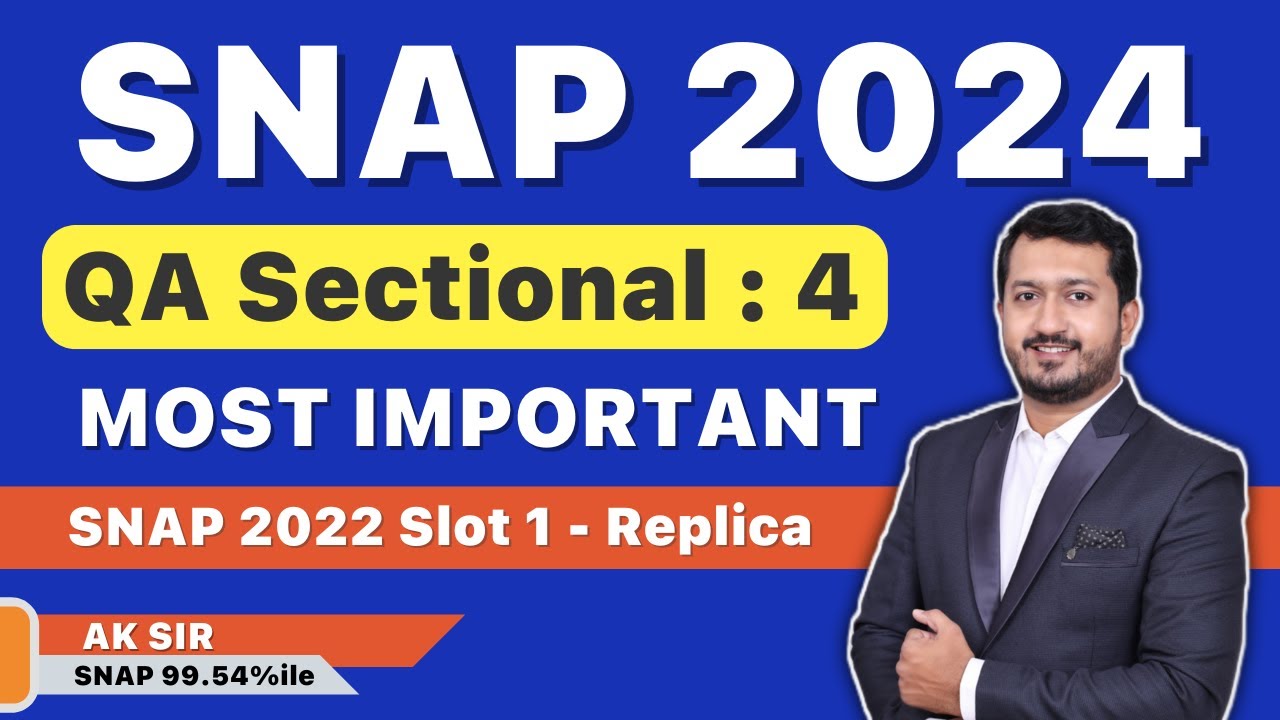 SNAP 2024 - QA Sectional 4 - SNAP 2022 Slot 1 Replica | Tarkashastra