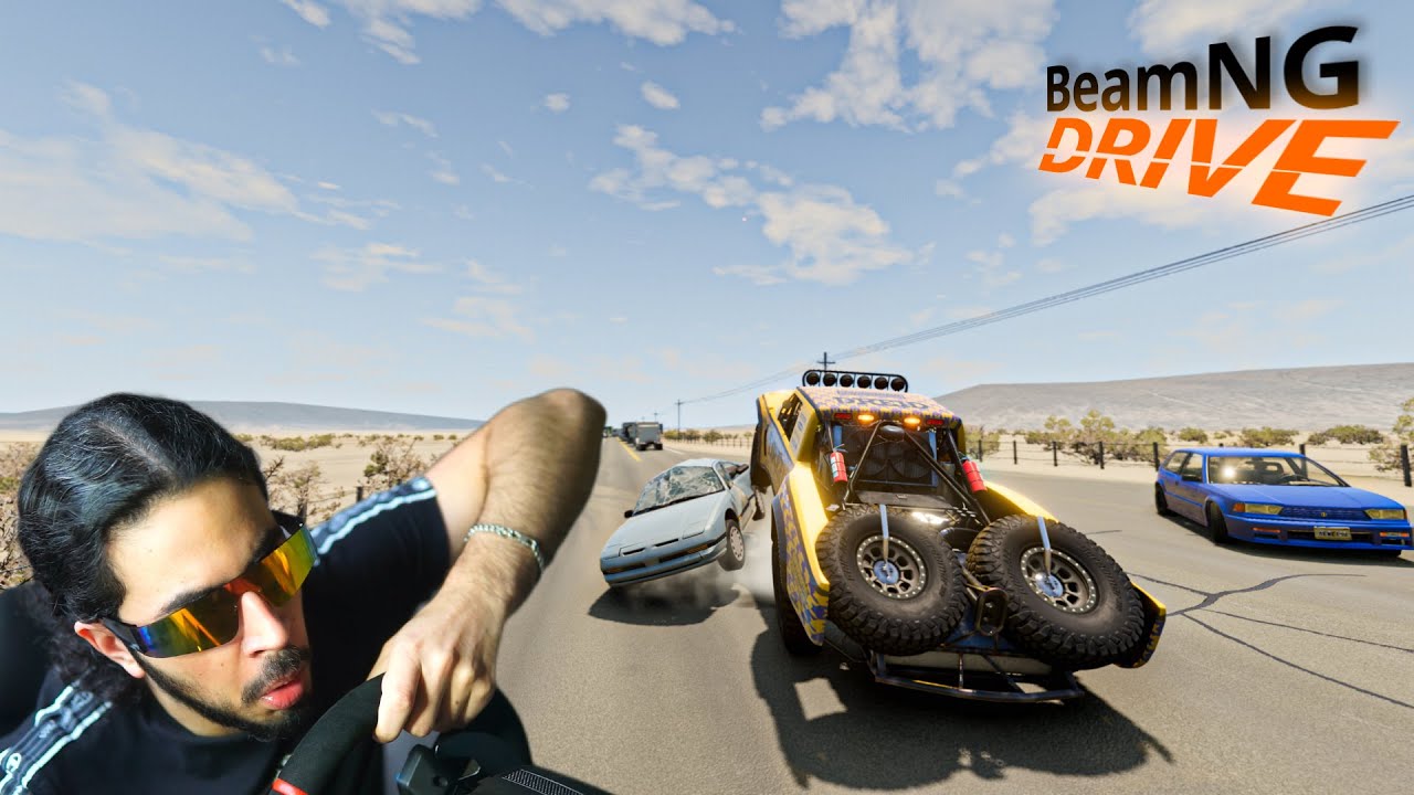 Un 4x4 avec 1000 HP Je ne Contrôle plus Rien sur BeamNG💥👨‍🦯