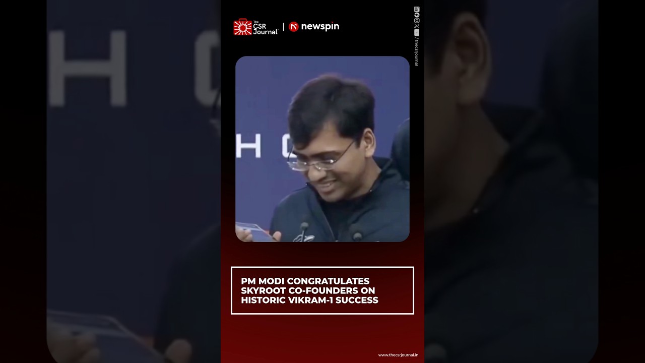 PM MODI CONGRATULATES SKYROOT CO-FOUNDERS ON HISTORIC VIKRAM-1 SUCCESS