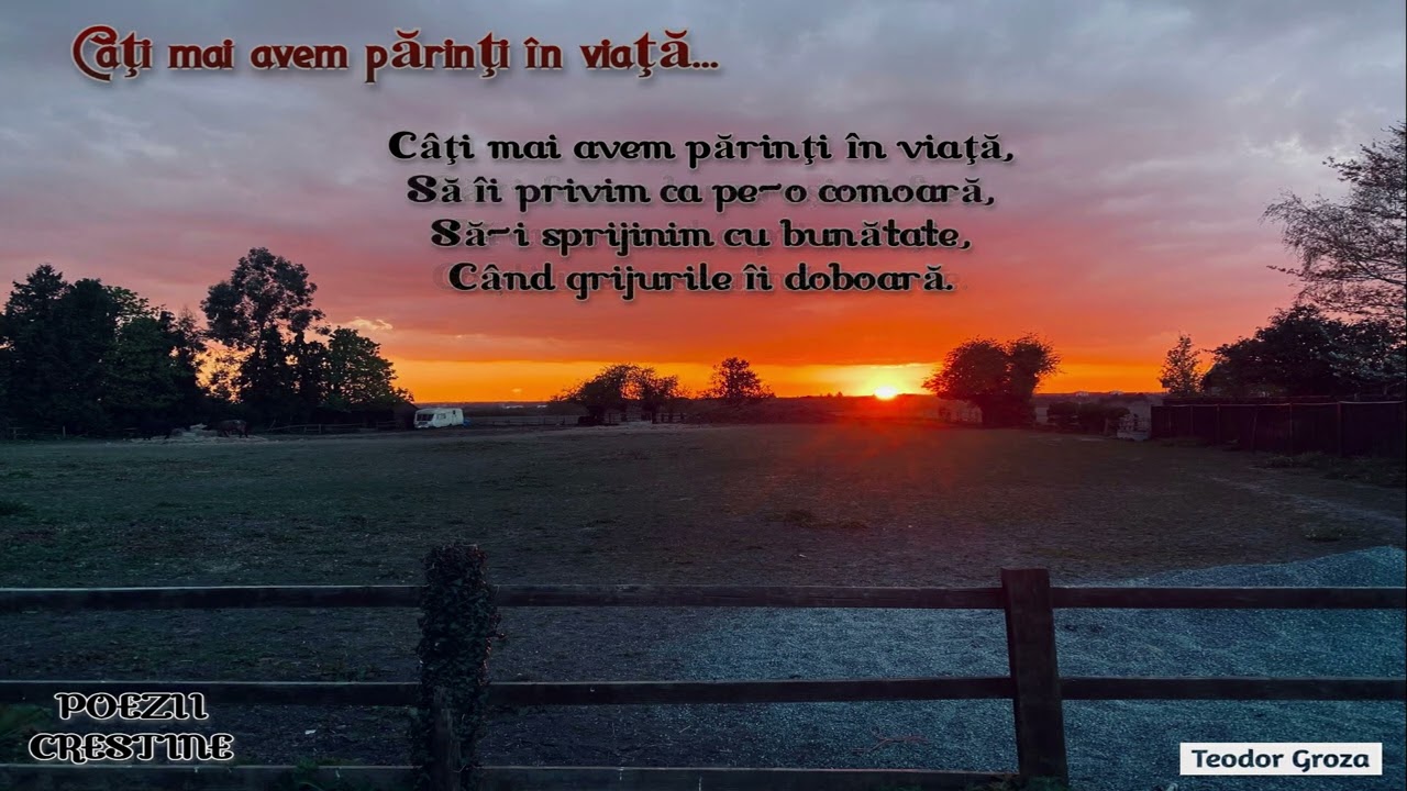 Câţi mai avem părinţi în viaţă...   - Teodor Groza -