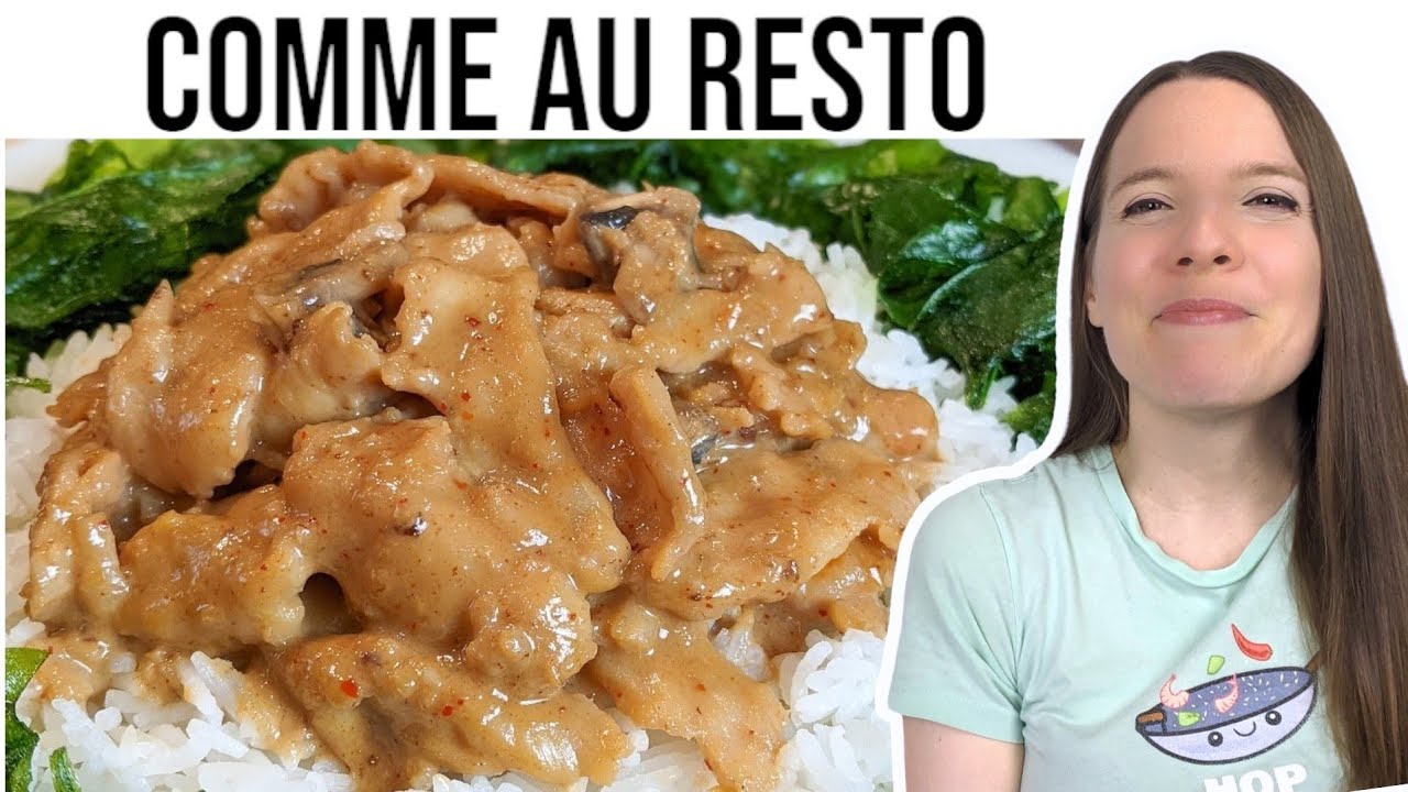 POULET AUX ARACHIDES + ÉPINARDS FRITS - PEANUT BUTTER CHICKEN + CRISPY SPINACH - HOP DANS LE WOK