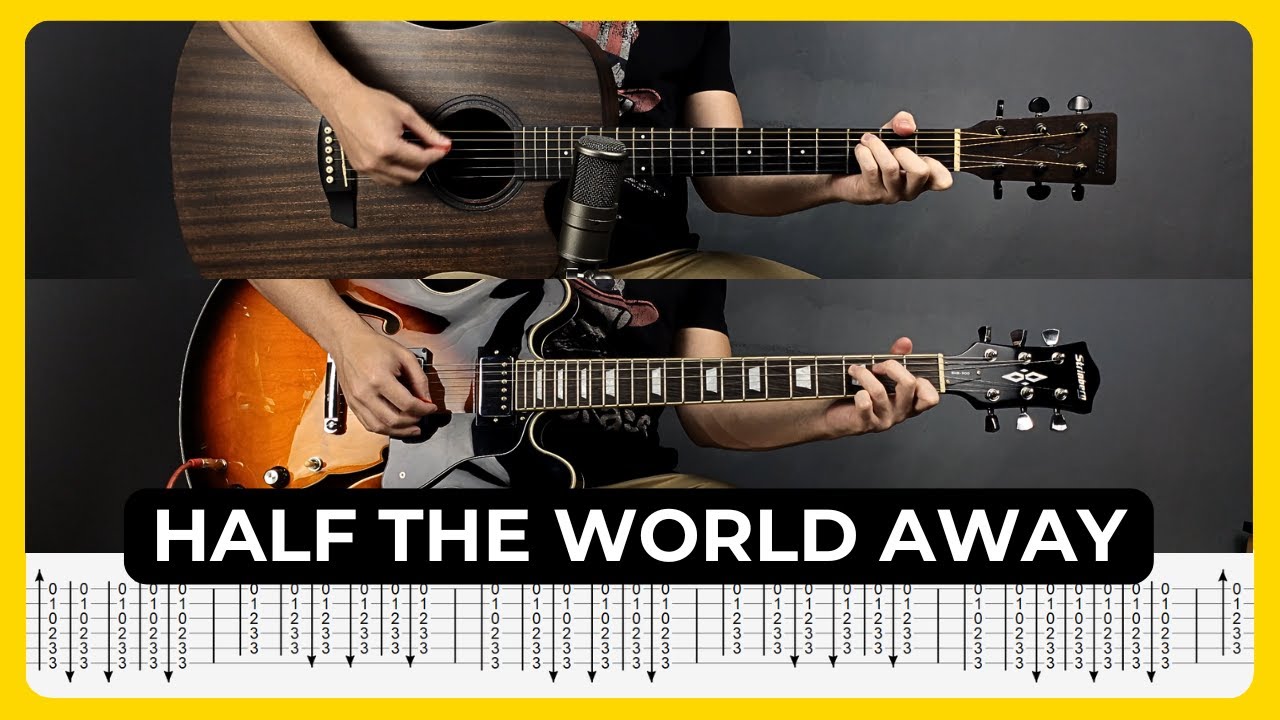 Half The World Away - Oasis | Tabs + Chords |  Guitar Lesson | Cover | Tutorial | All Guitar Parts