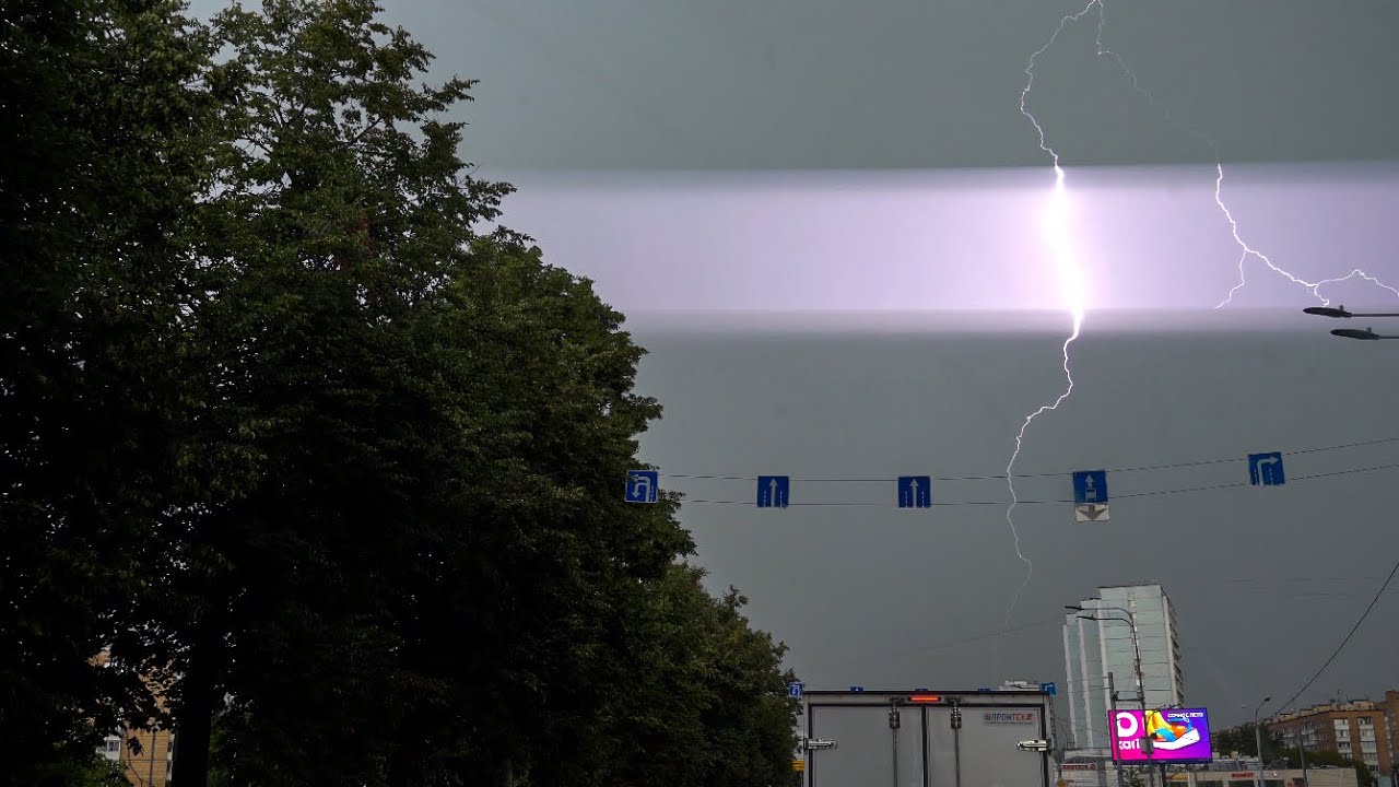 Перехват сильной грозы в Москве ⚡! 15 июля 2025 г.