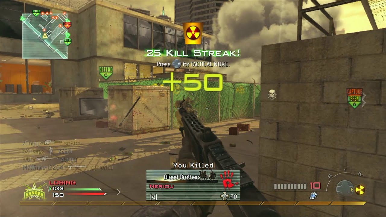 TACTICAL NUKE! Call of Duty: Modern Warfare 2 (2009) Ground War: Domination on Highrise!!!