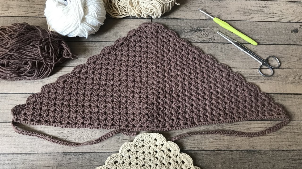 Jak zrobić chustę na szydełku, Crochet Bandana, krok po kroku pokazane, łatwy do wykonania #236