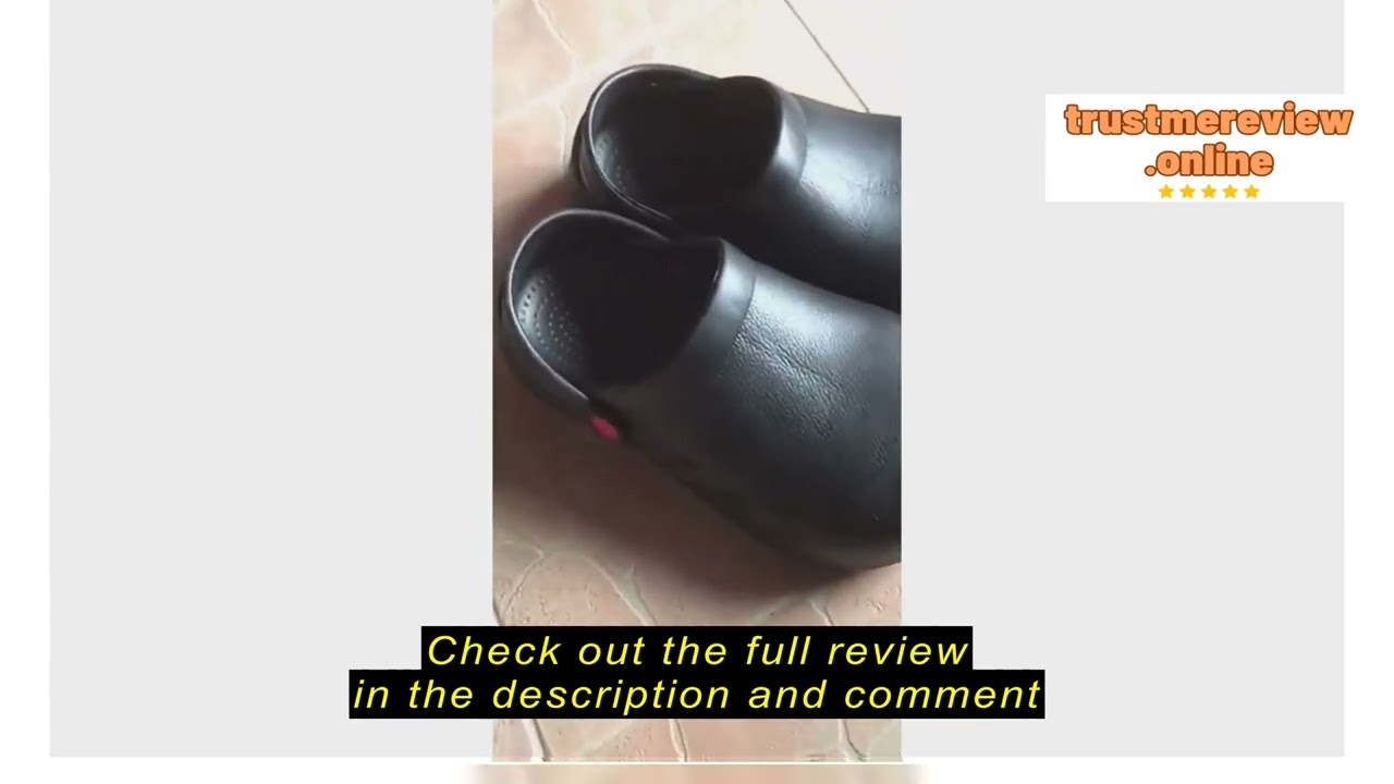 Review ㊣Safety Shoes Men Sandals Chef Shoes Waterproof and Non-slip Oilproof Kitchen Shoes Steel To