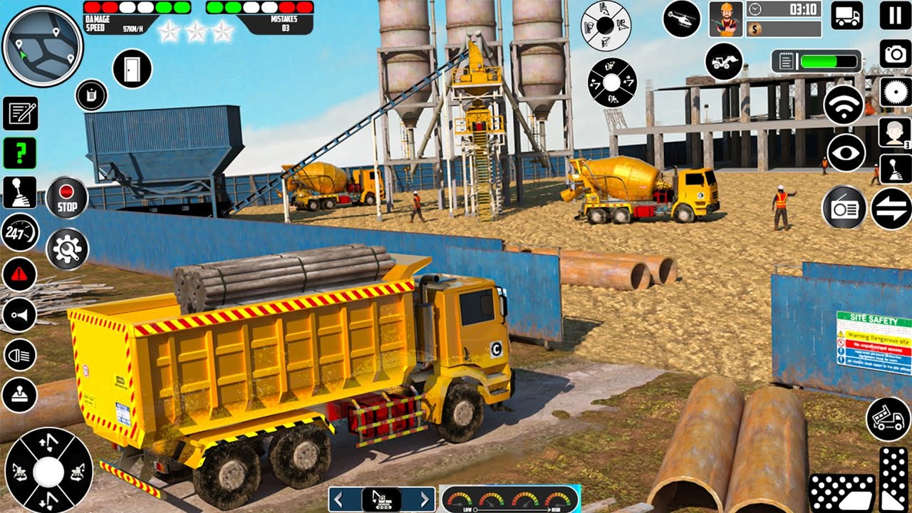 TRUCK 🚚 LODING 🤯 !! A BIG MISTEC 😱 #GAMEPLAY  CONSTRUCTION 🚧 WORKING ‼️ #NEW #VIDEO JCB #TRENDING