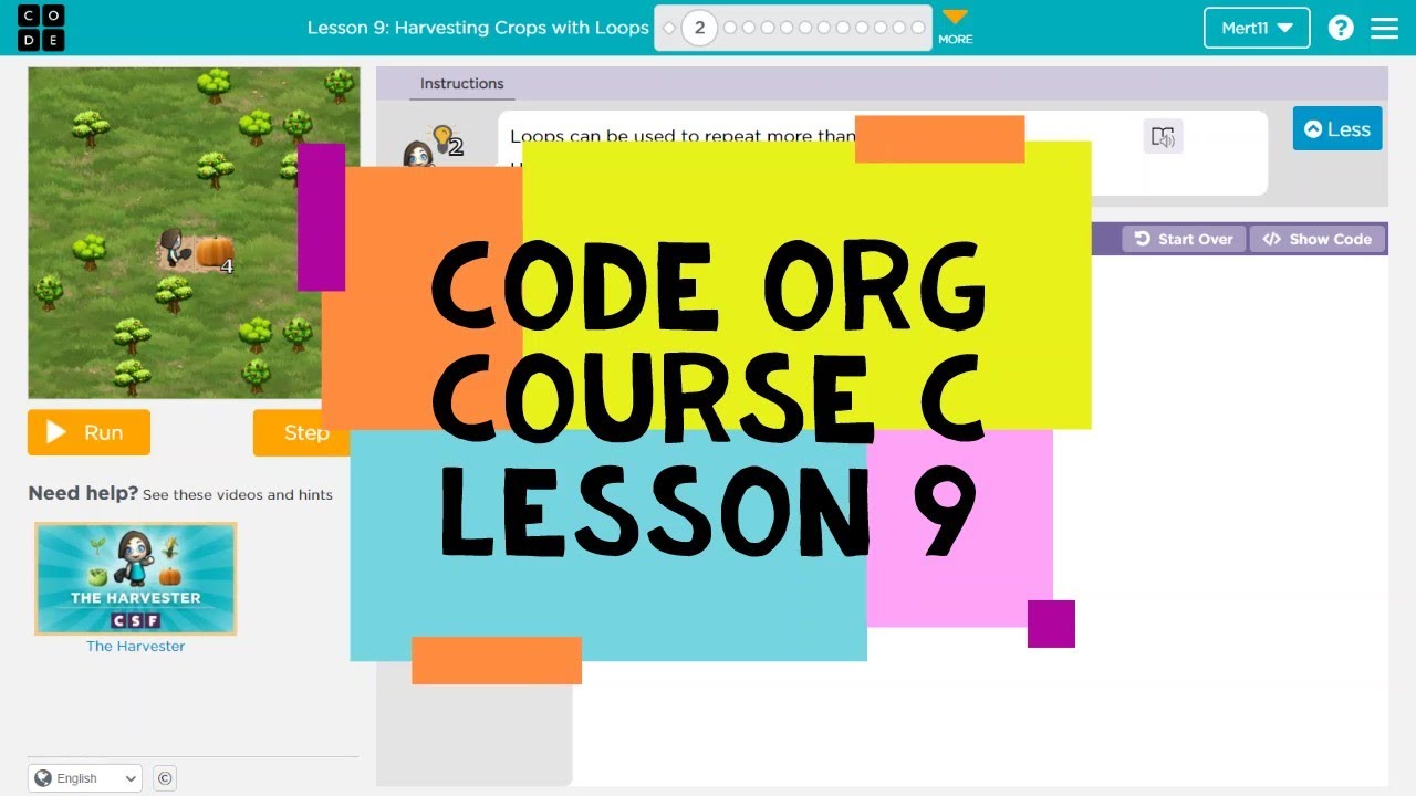 Code.org Harvesting Crops with Loops