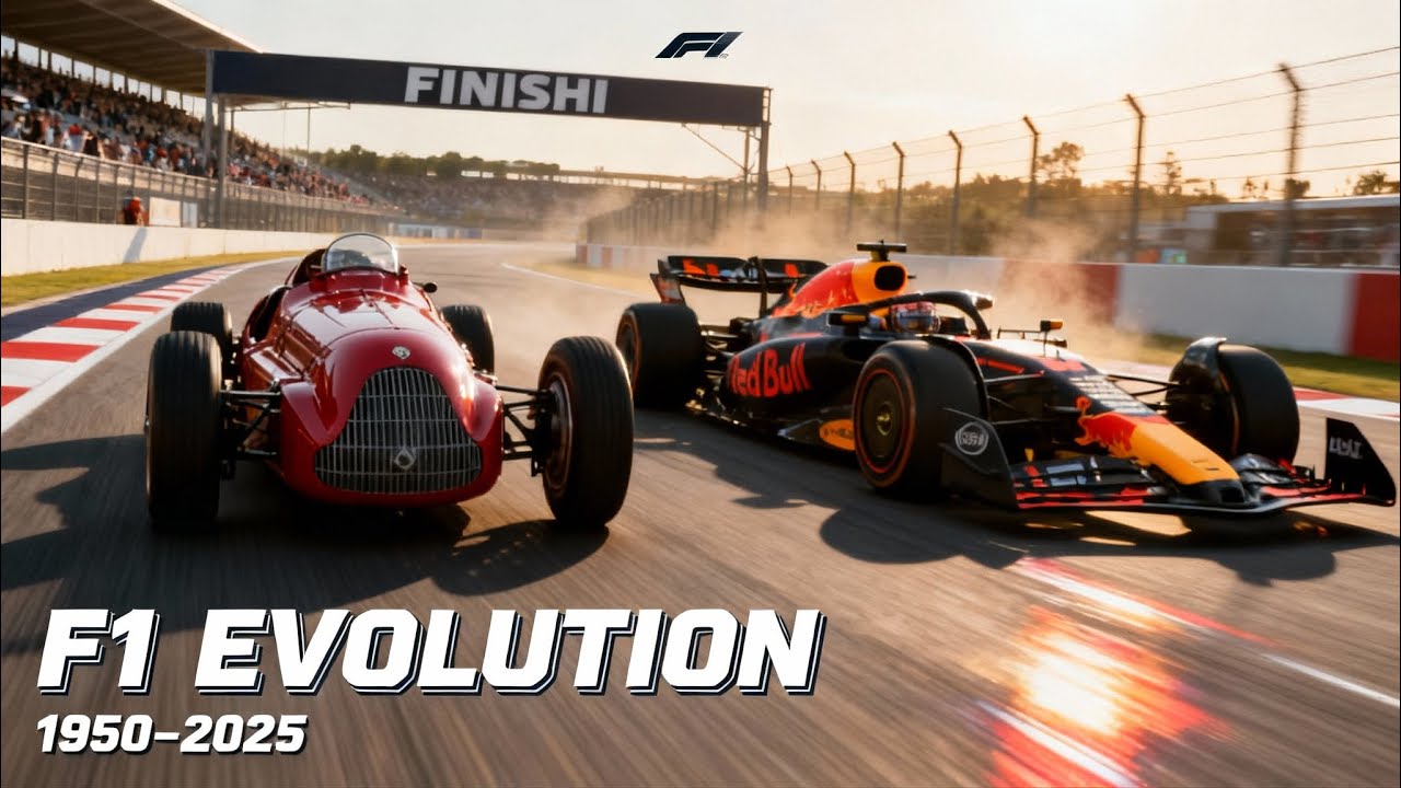 F1 Evolution 1950&ndash;2025 | 75 Years of Speed in One Cinematic Transformation