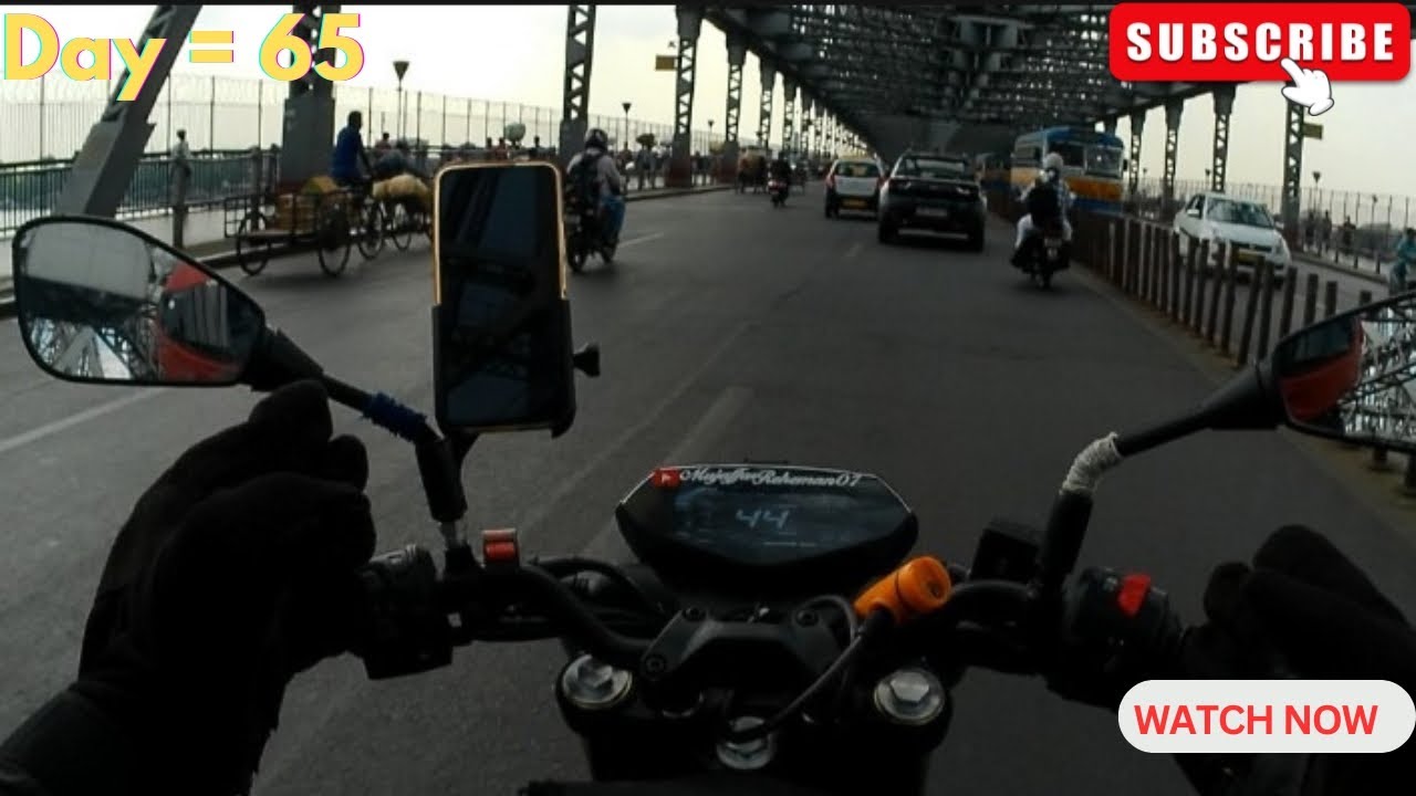 Howrah bridge me bohot sukun hy , #kolkata  #vlog  #motovlog  #dayinmylife