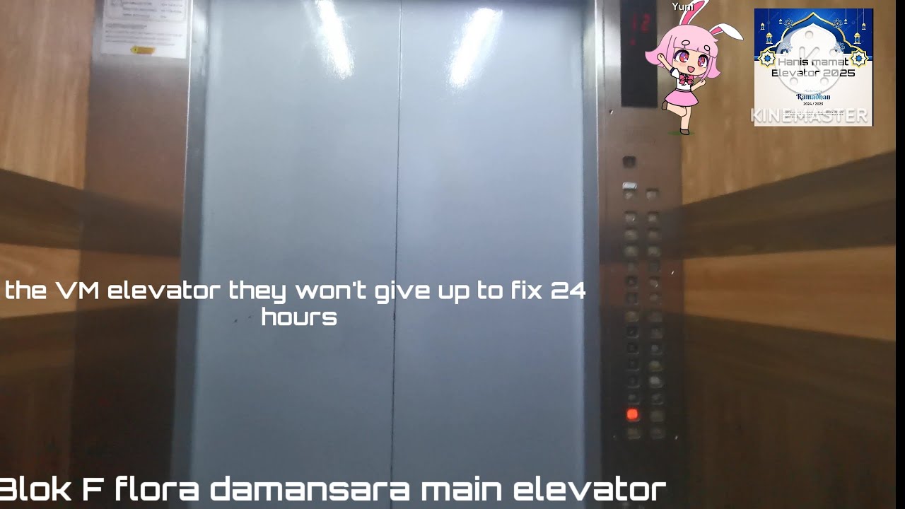 Retake toshiba elevator CV-120 blok F flora damansara main elevator