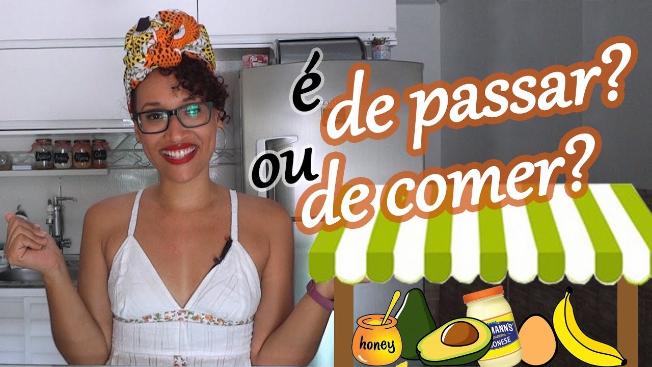 HIDRATAÇÃO CASEIRA DE ABACATE COM BANANA