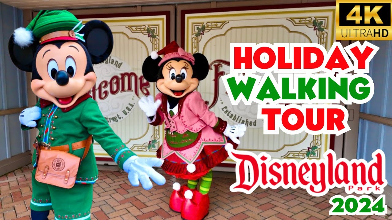Disneyland Walkthrough 1st Day of the Holiday Season at Disneyland 2024 and Tiana's Bayou Adventure