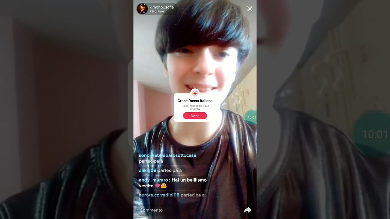 Diretta Tik Tok di Sofia Tornambene (Kimono) (04.05.2020)