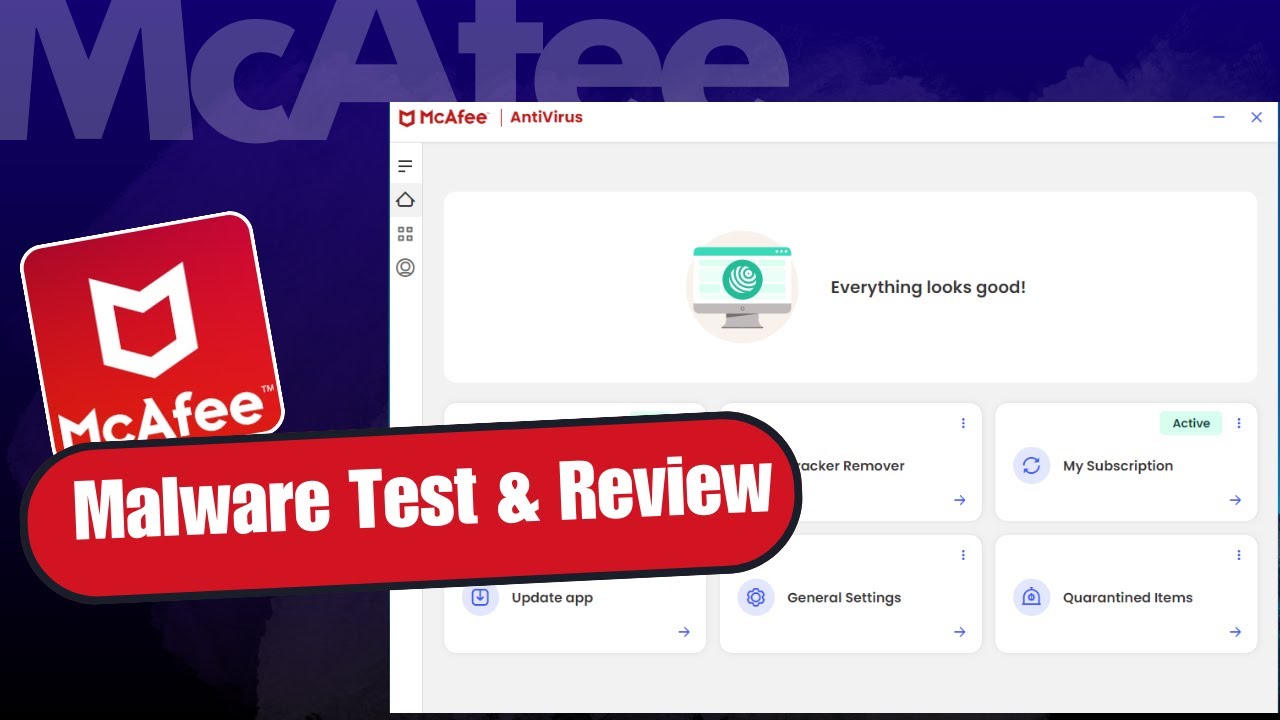 McAfee Antivirus Full Review in 5 Minute and Malware Test