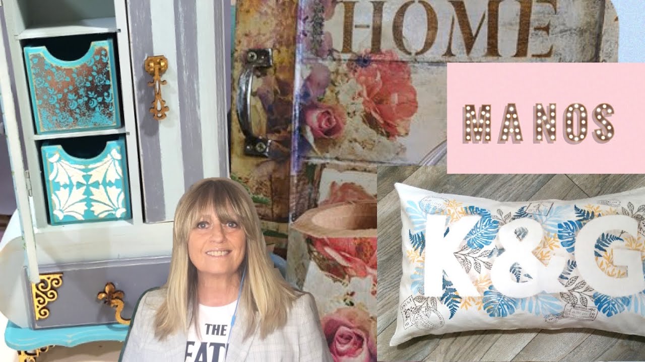 ManosalaObraTv 2020 Programa 31 - Sellos -   Decoupage  Pintura Decorativa - Pintar Muebles