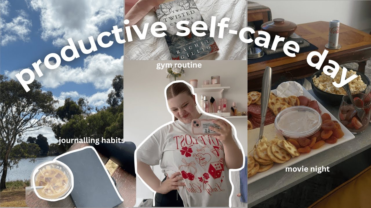 a PRODUCTIVE day full of my favourite things | journalling, coffee, gym, girls night, reading, etc