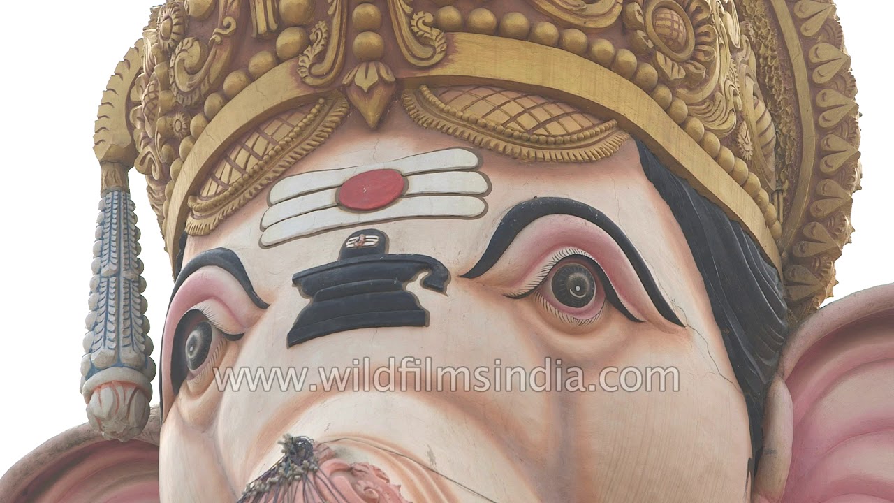 60 feet Ganesha Statue at Ganesh Temple Babusapalya in Bangalore