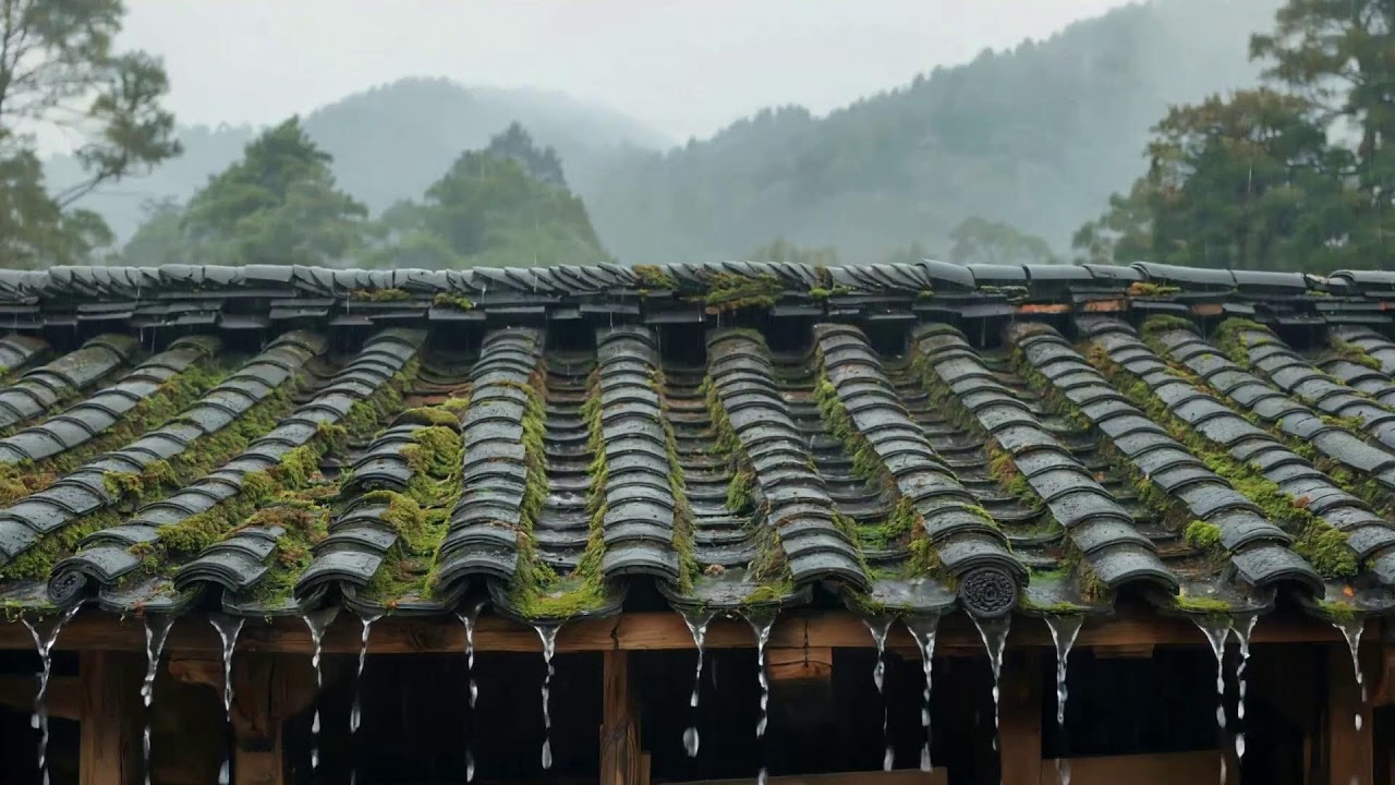 Dark Forest Rainstorm – Heavy Rain, Rolling Thunder & Deep Sleep Rain Sounds