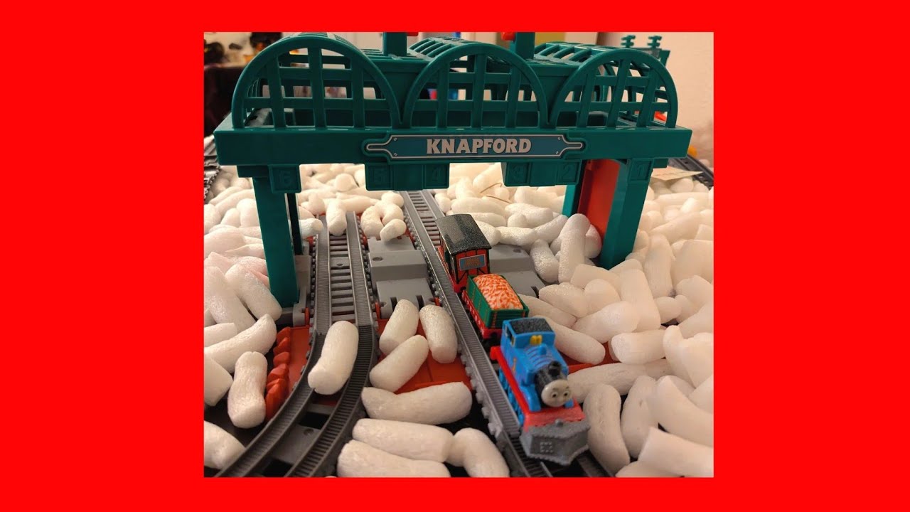 Snowy Winter Thomas And The Holiday Express At Knapford Station 