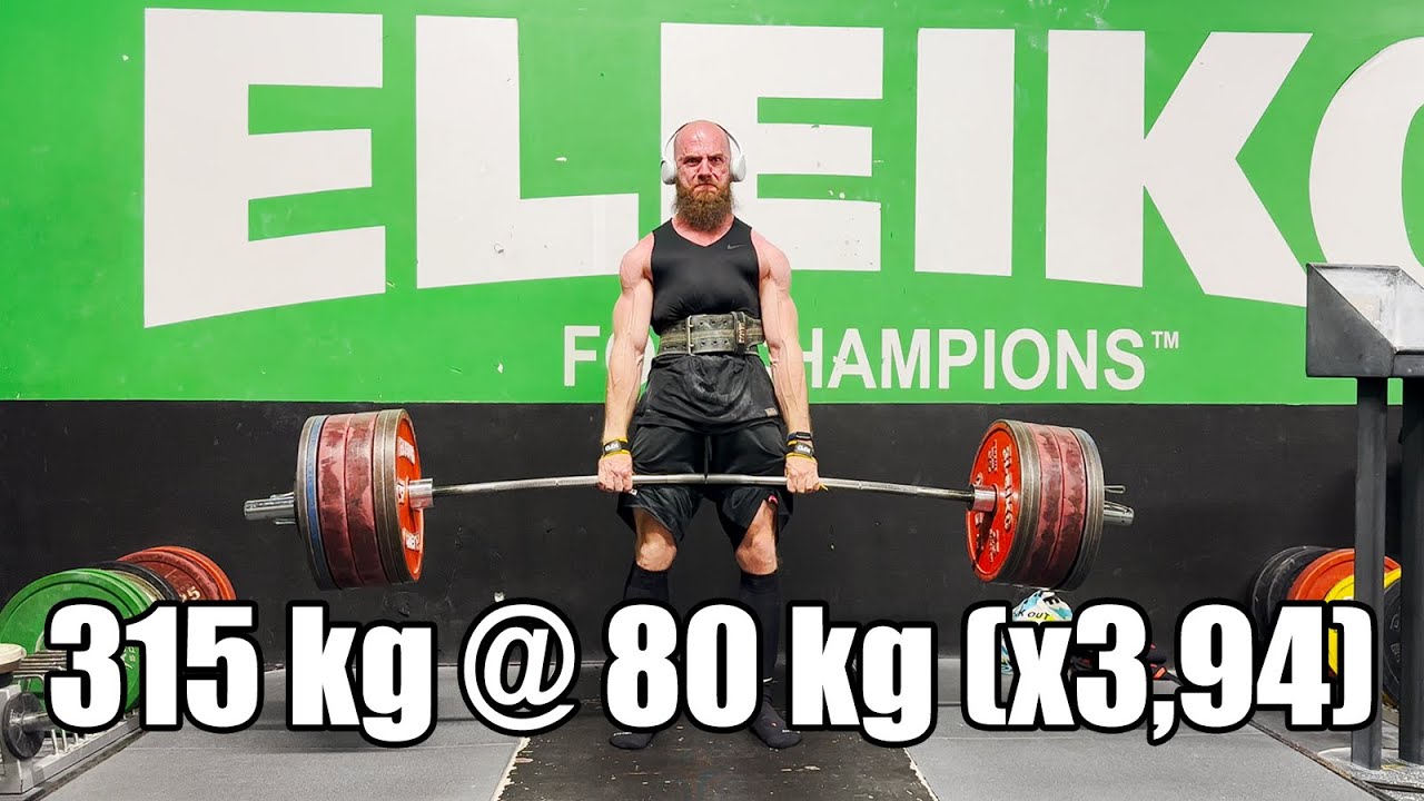 Deadlift 315kg @80kg | BW x3,94