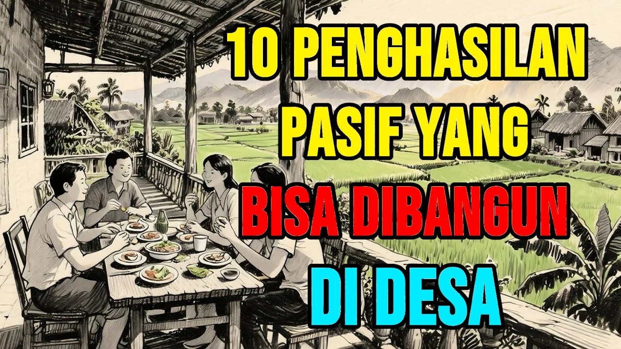 10 Sumber Penghasilan Pasif yang Bisa Dibangun di Desa