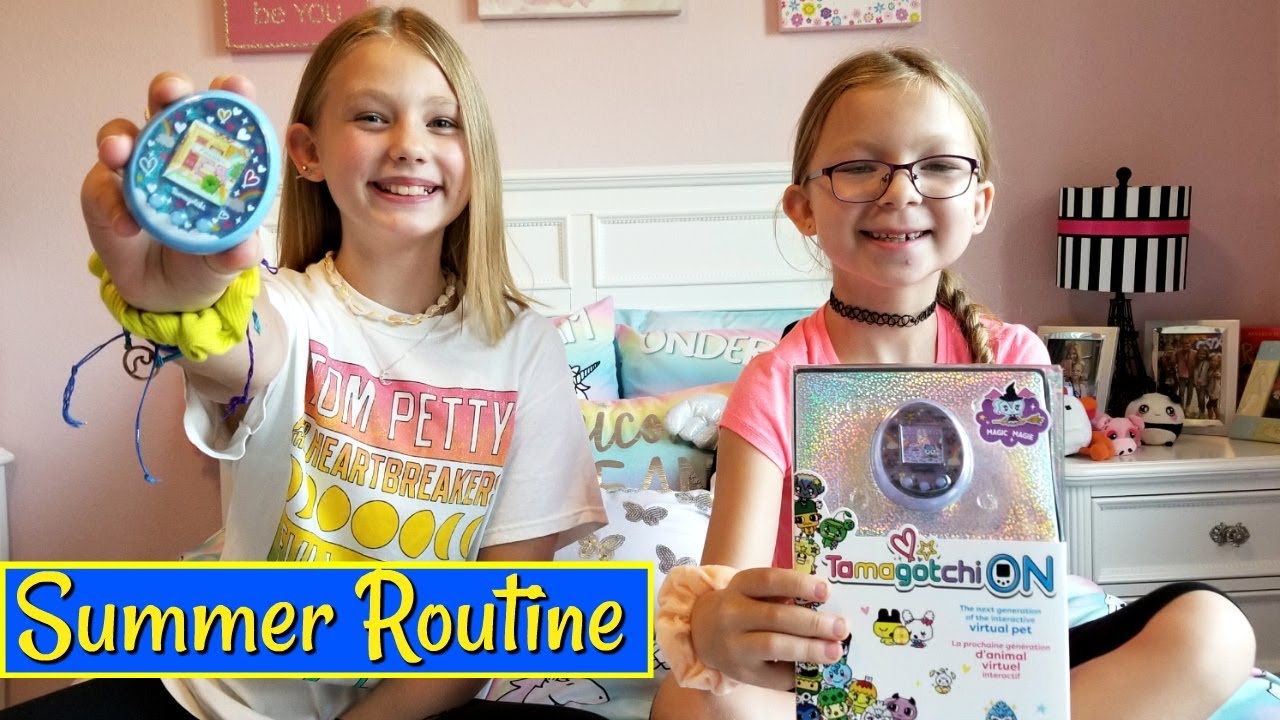 Francesca and Leah's Summer Afternoon Routine With Tamagotchi!!!