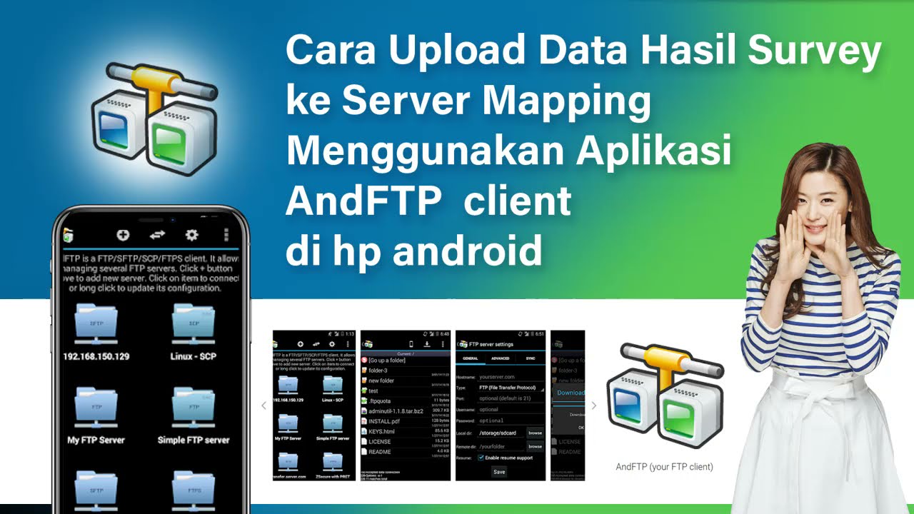 Cara Upload data hasil survey ke server mapping menggunakan Aplikasi AndFTP