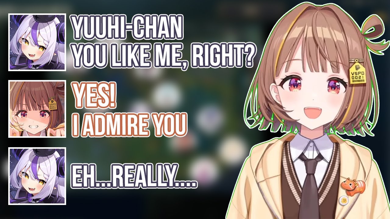 Laplus Got Embarassed Because Yuuhi Express Her Feeling Too Straight [Sendo Yuuhi/Laplus Darkness]