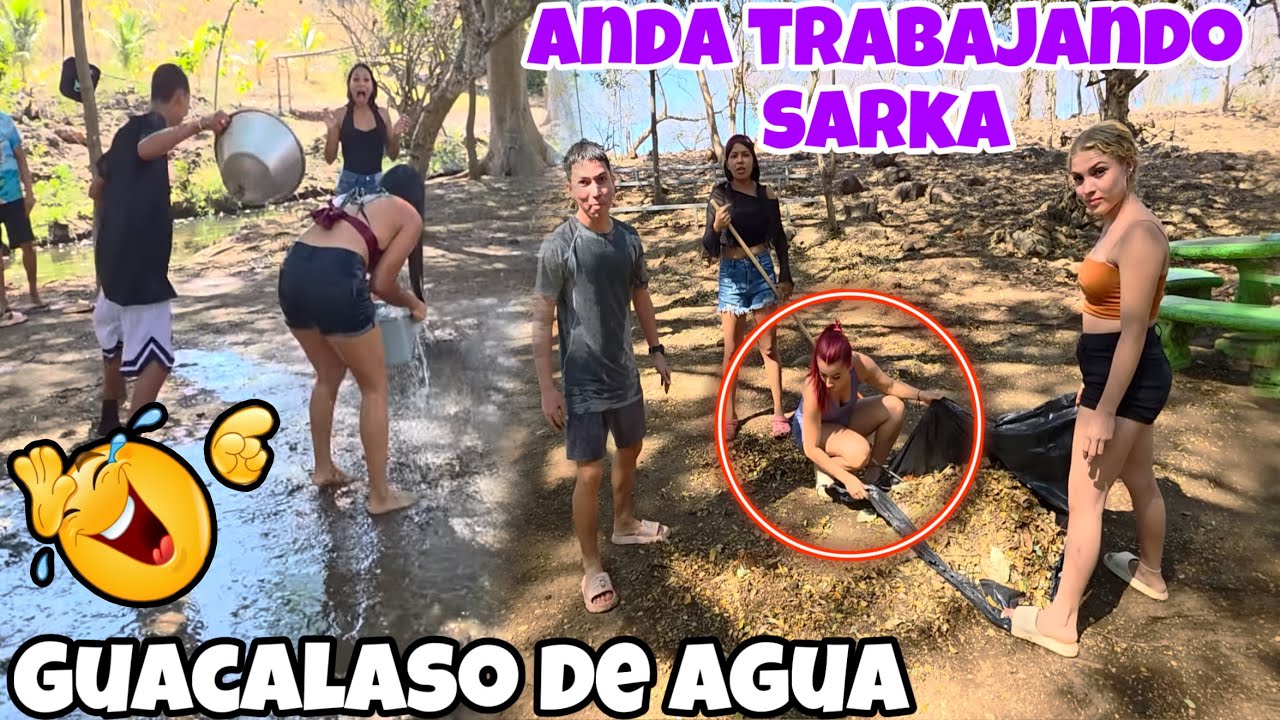 Sarka No Quiere Que La Mojemos😳Eya Anda Trabajando❤️