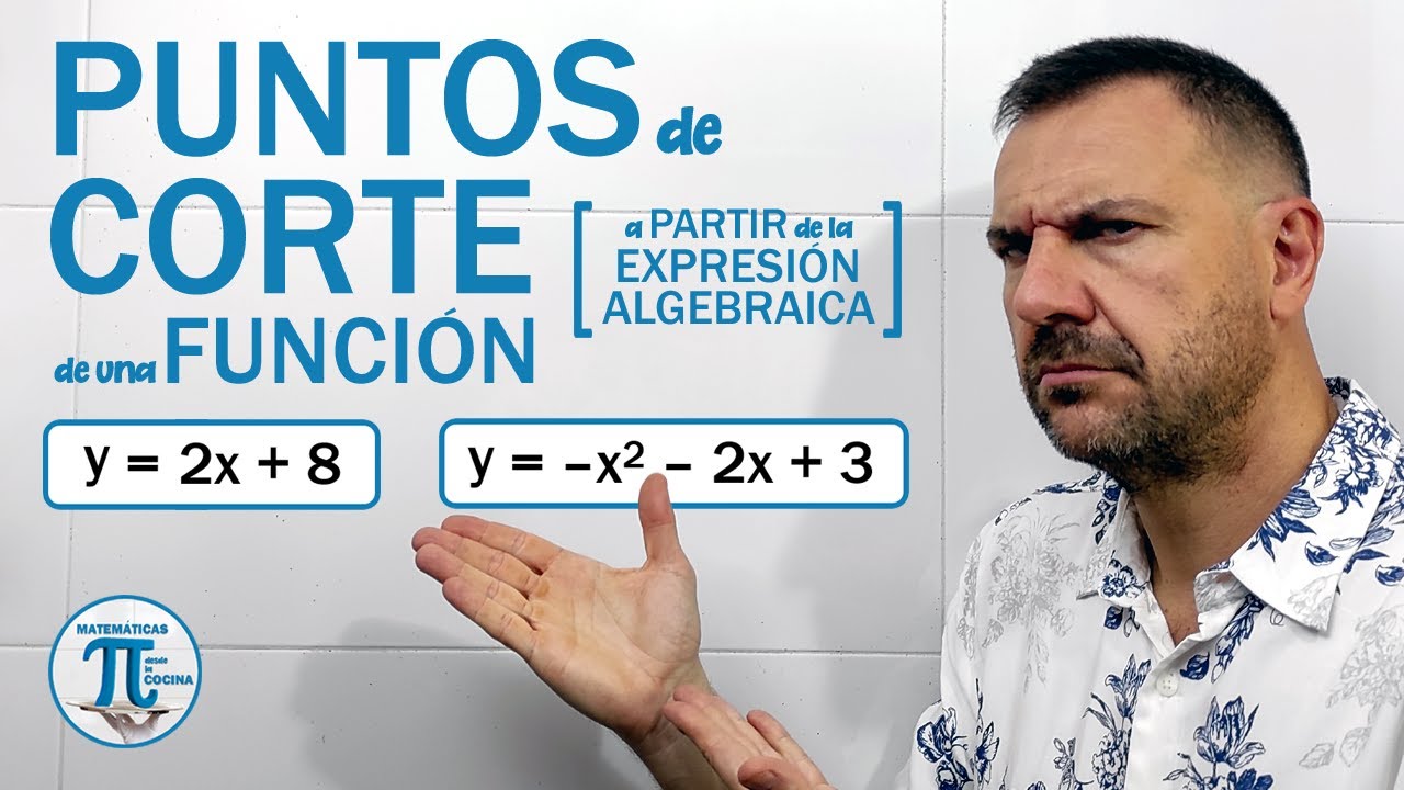 PUNTOS de CORTE de una FUNCIÓN 📈 a partir de la expresión algebraica 👌 Ejercicios fundamentales!!! 🚀