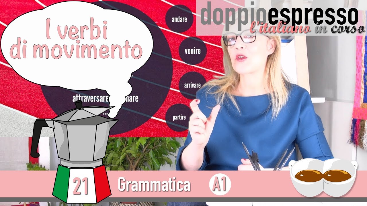 I verbi di movimento - Grammatica italiana - Level A1
