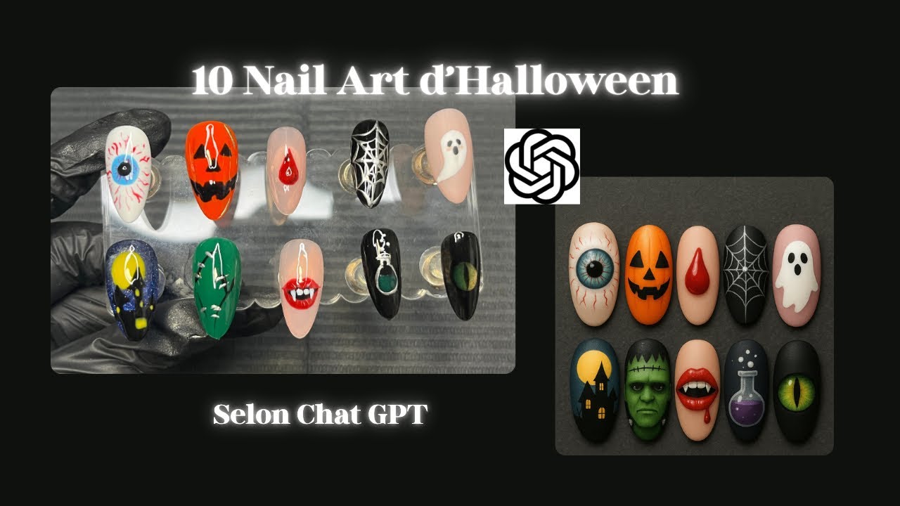 Nail Art d’Halloween selon Chat GPT 👻| Top ou flop ? 