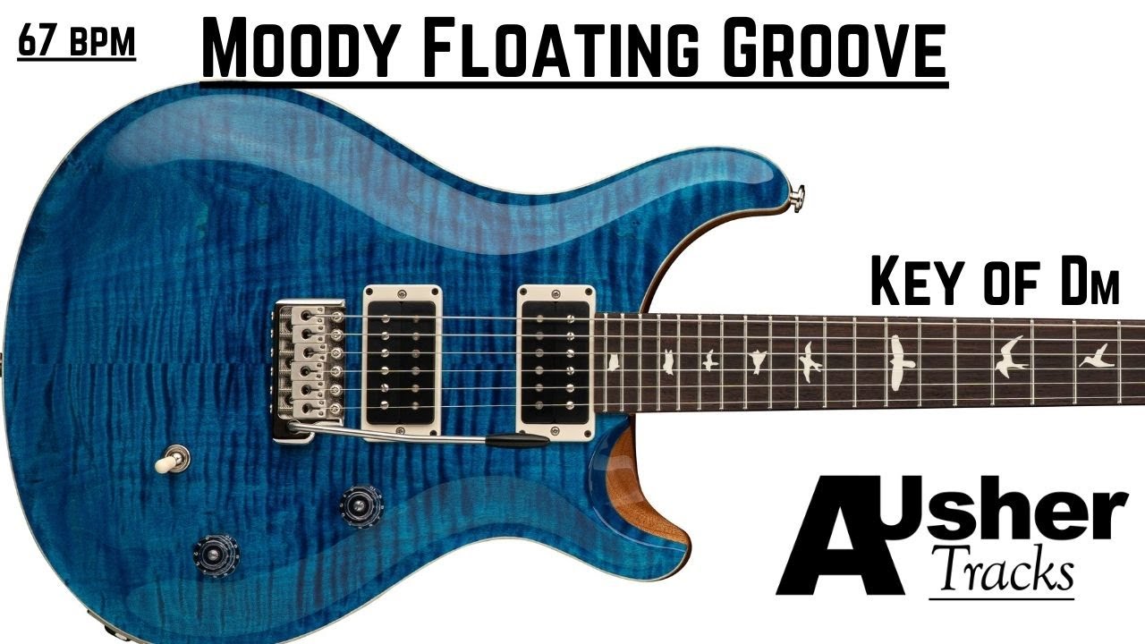 Moody Floating Groove Guitar Backing Track Jam in D minor