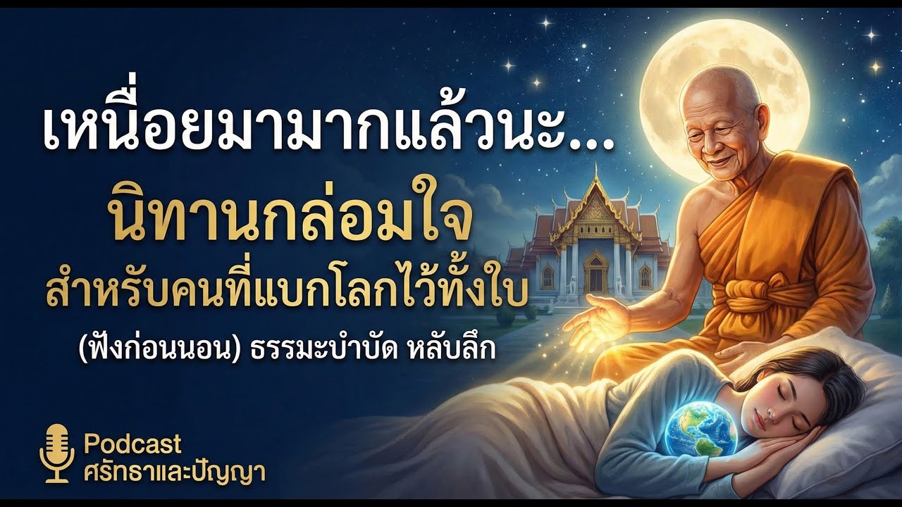 วิธีปิดสวิตช์สมอง: 3 นิทานธรรมะ พาใจล่องลอยสู่ความสงบ (เสียงนำทำสมาธิ) #ธรรมะฟังสบาย