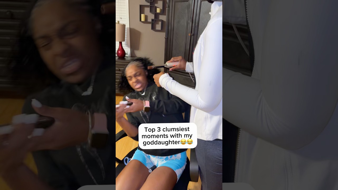Watch the top 3 most clumsiest moments with my goddaughter 😂 The last one is best