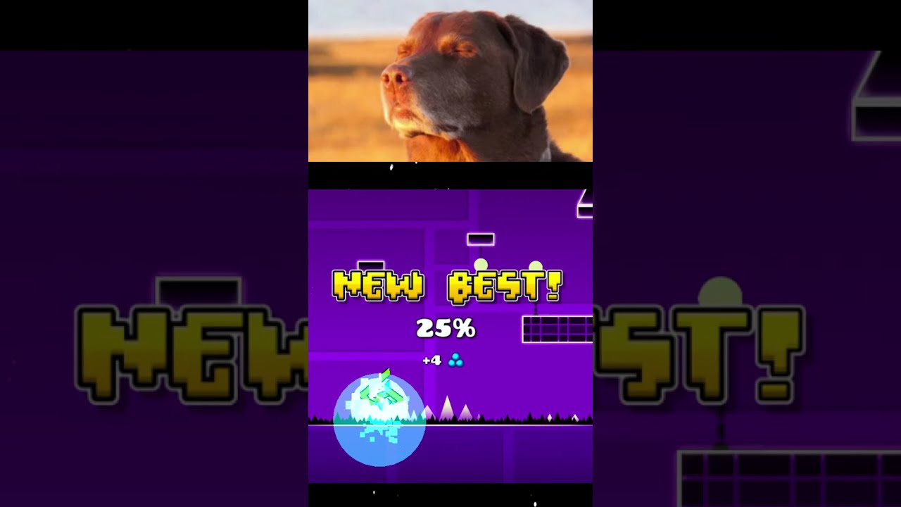 Trying out Geometry Dash for the FIRST TIME  #geometrydash #verticallive #shorts #gaming