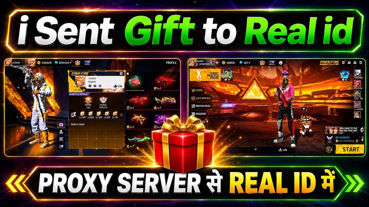 Proxy Server to Real ID 🥳 I Sent a Gift from Proxy Server to Real ID ⚡️😱