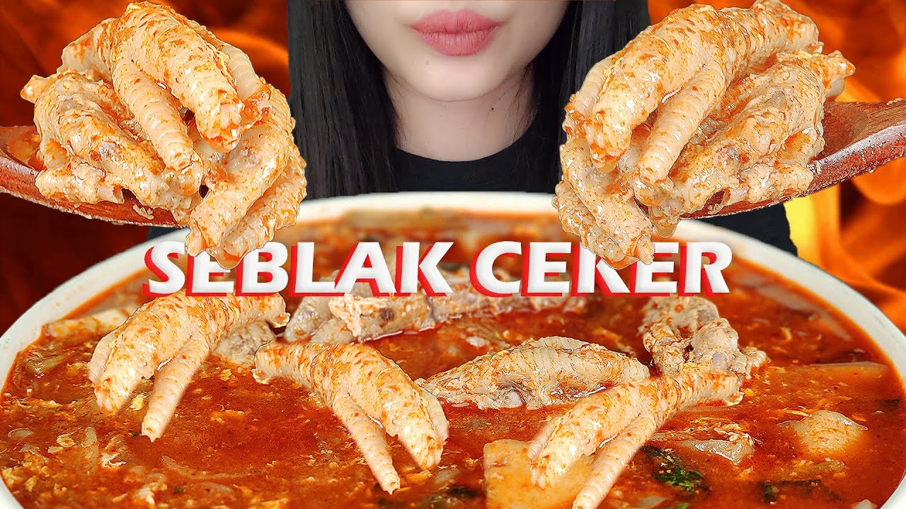 GURIHHH ‼ ASMR SEBLAK CEKER KOMPLIT PEDAS | ASMR INDONESIA