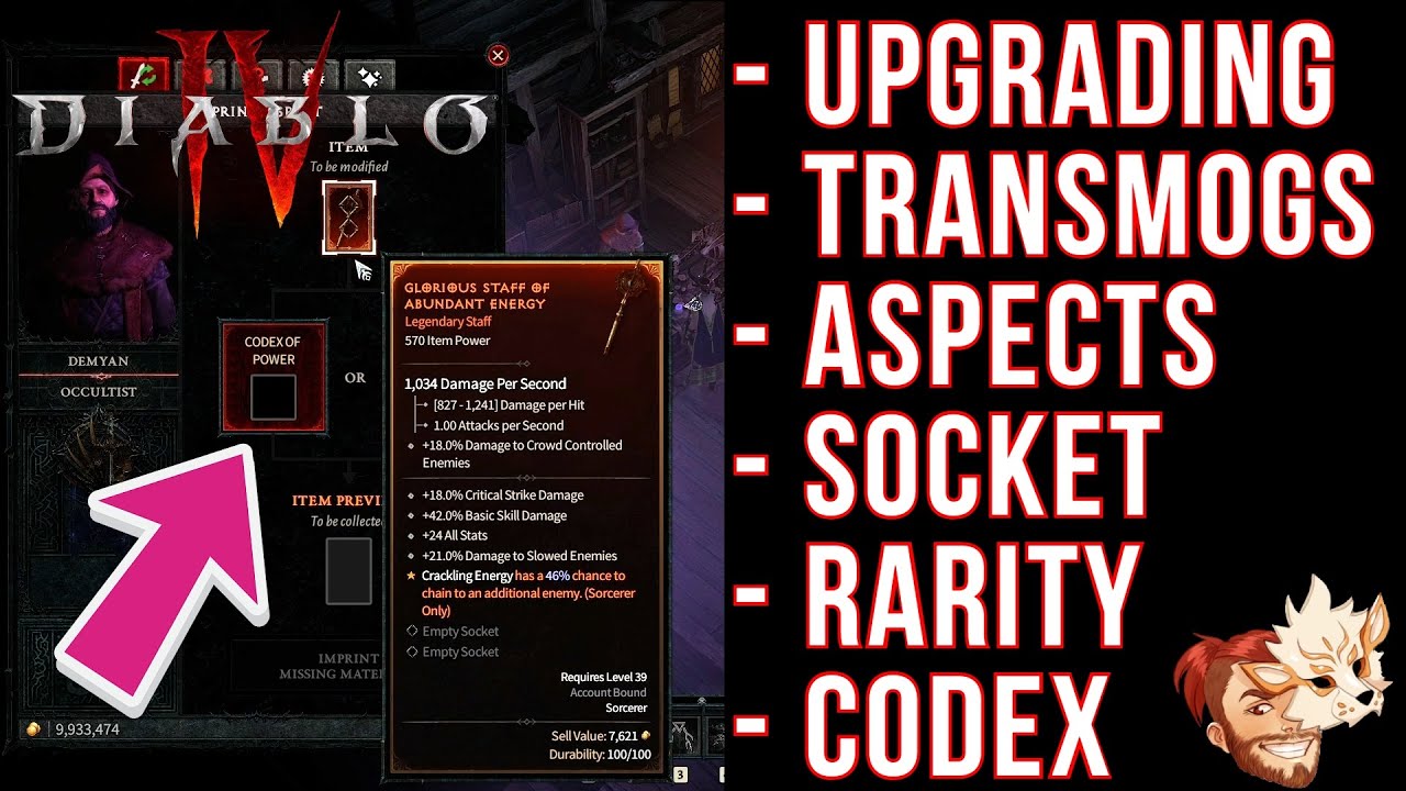 Diablo 4 Itemization Breakdown: Everything You Should Know | Aspects Codex Upgrade Gem Socket Unique