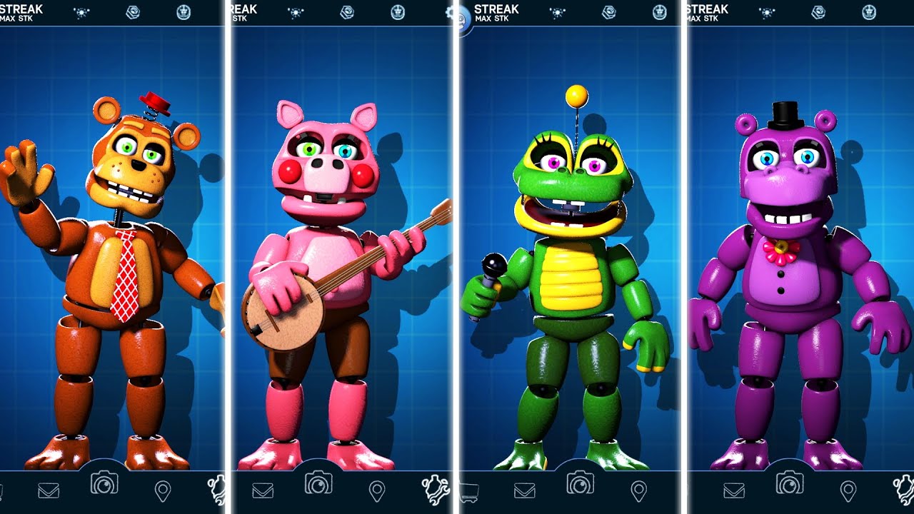FNAF AR Mediocre Melody Animatronics Jumpscare & Workshop Animations
