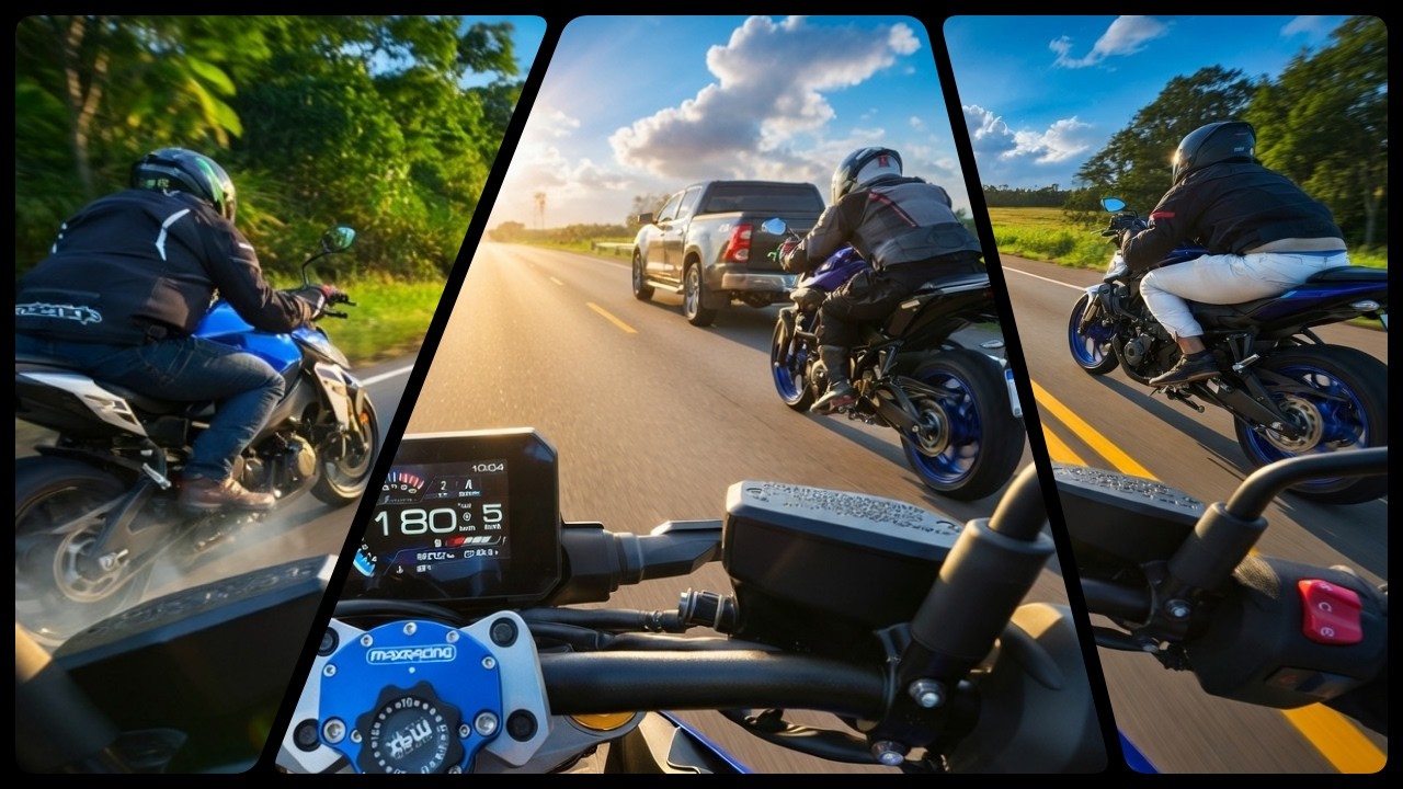 VOLTANDO DE DOIS IRMÃOS - GSX S1000 e MT03