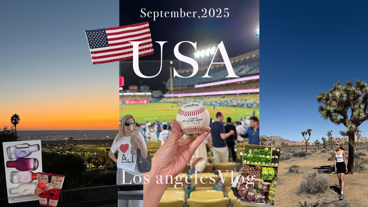 【LA vlog】家族旅行ロサンゼルス/Dodgers/ジョシュアツリー