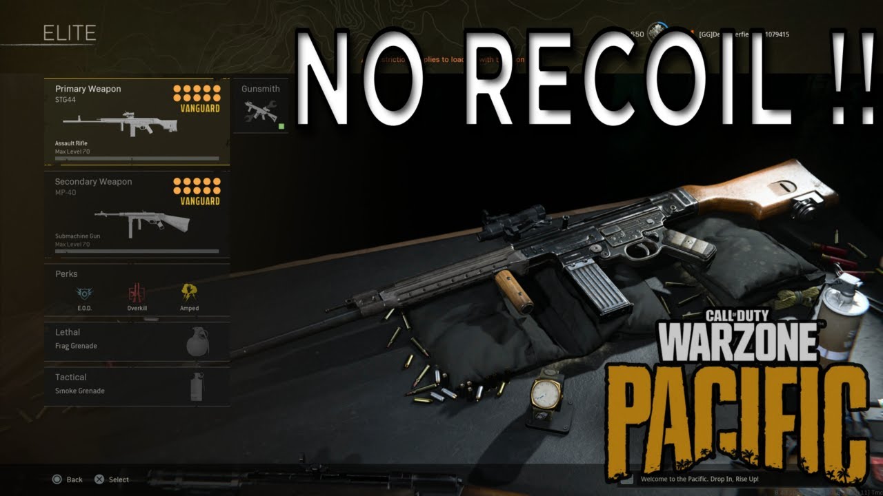 No RECOIL StG 44 & MP40 on Warzone Pacific Caldera Gameplay (PS5)