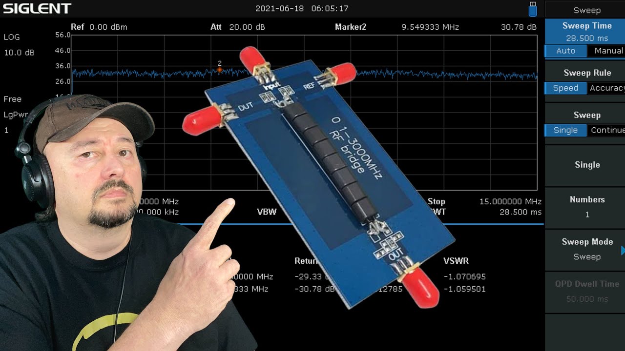 Cheap RF Bridge testing with Siglent SSA 3021X