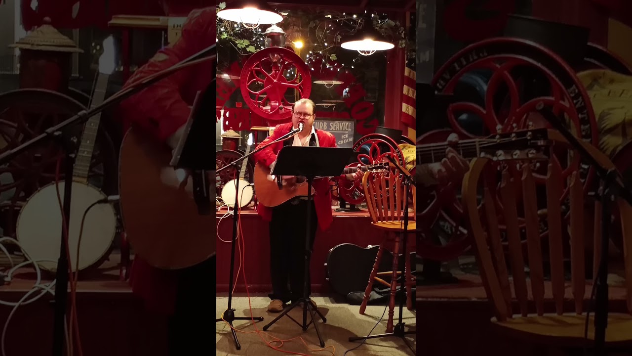 Trent Page at open mic night.