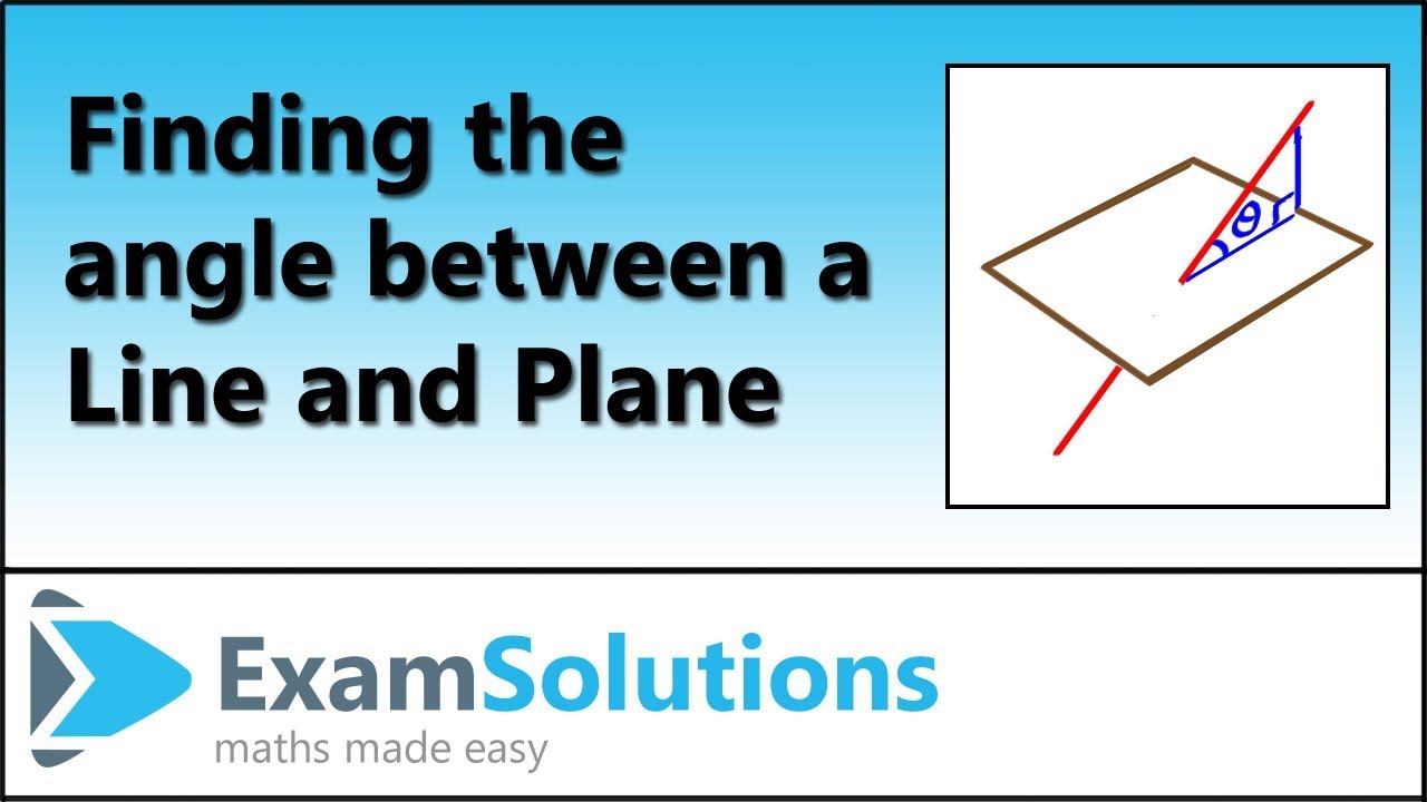 Finding the Angle between a Line and a Plane