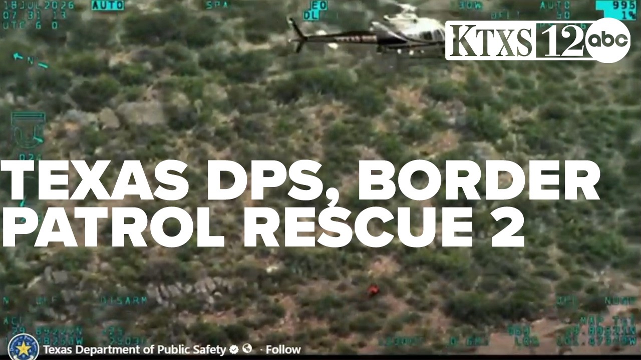 RESCUE VIDEO: Texas DPS, Border Patrol rescue 2 stranded kayakers from rising Pecos River